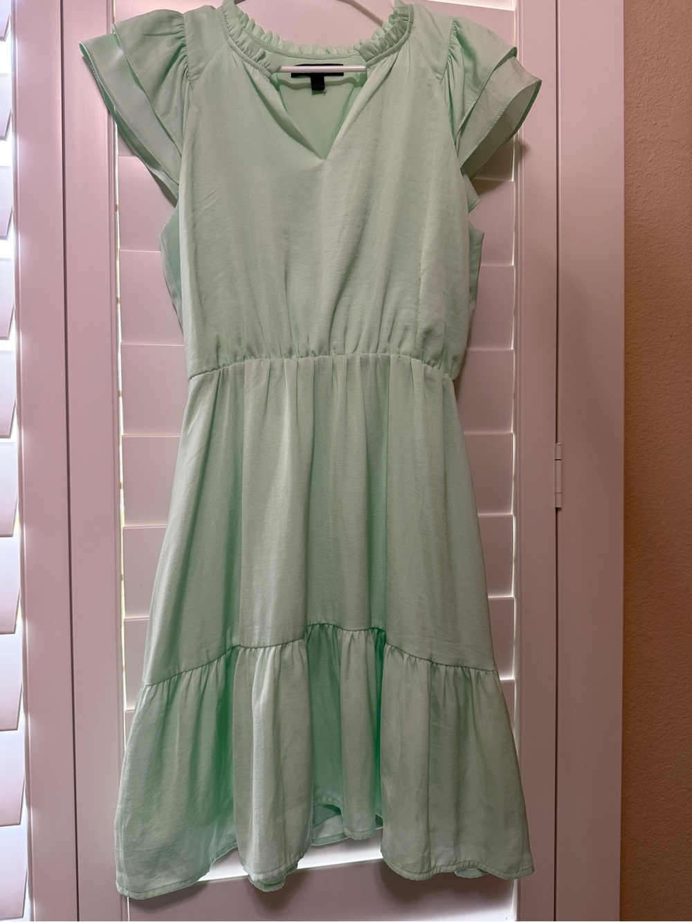 Banana Republic Mint Green Tiered Dress Size XS
